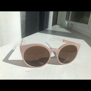 Vintage pastel pink glasses
